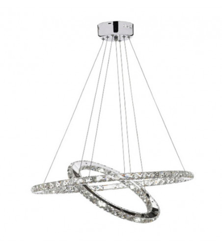 Lampa wisząca LED Olivia 30x50cm | Kryształ żyrandol 36W