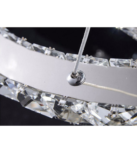 Lampa wisząca LED Olivia 30x50cm | Kryształ żyrandol 36W