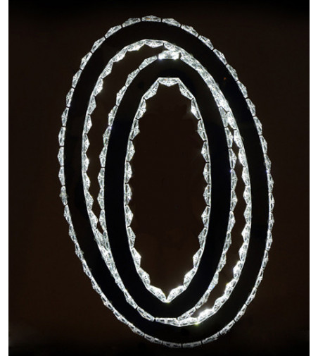 Lampa wisząca LED Olivia 30x50cm | Kryształ żyrandol 36W