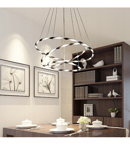 Lampa wisząca LED Gemini ring 36+45+56cm | Regulacja okregów