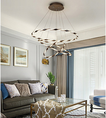 Lampa wisząca LED Gemini ring 36+45+56cm | Regulacja okregów