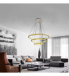 Lampa wisząca LED Enzo ring 30+50+70cm | Regulacja okregów
