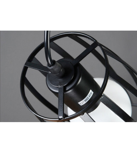 Klasyczny żyrandol 3D BARREL z linii Loft - E27 - Nordic