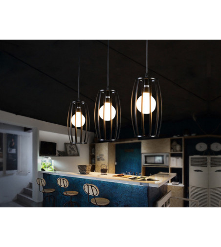 Klasyczny żyrandol 3D BARREL z linii Loft - E27 - Nordic