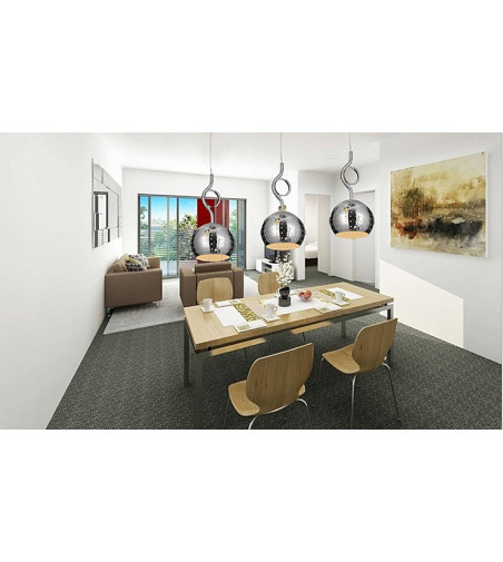 Pojedyncza lampa wisząca kula chrom One Ball | E27