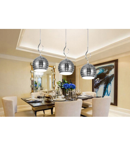 Pojedyncza lampa wisząca kula chrom One Ball | E27