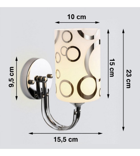 Kinkiet Ringo I  Klasyczny kinkiet ścienny 27cm | E27