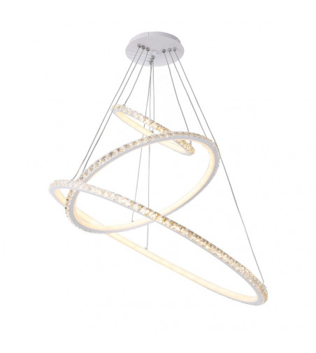 Lampa wisząca LED Enzo ring 30+50+70cm | Regulacja okregów