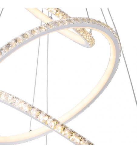 Lampa wisząca LED Enzo ring 30+50+70cm | Regulacja okregów