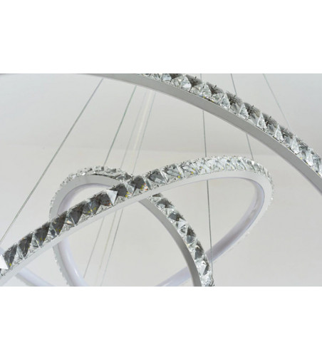 Lampa wisząca LED Enzo ring 30+50+70cm | Regulacja okregów