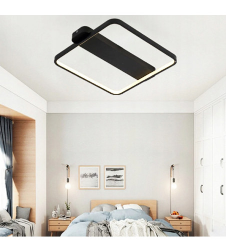 Lampa sufitowa Ursa - plafon LED kwadrat 40cm | Wobako