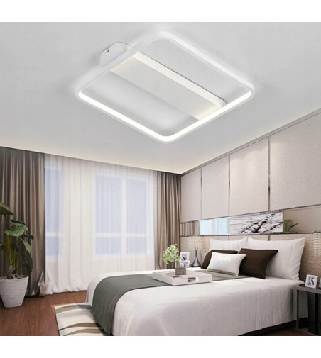 Lampa sufitowa Ursa - plafon LED kwadrat 40cm | Wobako