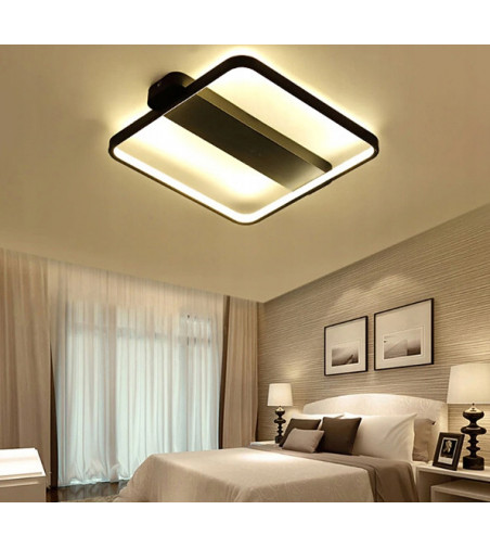 Lampa sufitowa Ursa - plafon LED kwadrat 40cm | Wobako