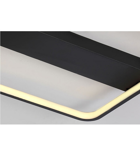 Lampa sufitowa Ursa - plafon LED kwadrat 40cm | Wobako