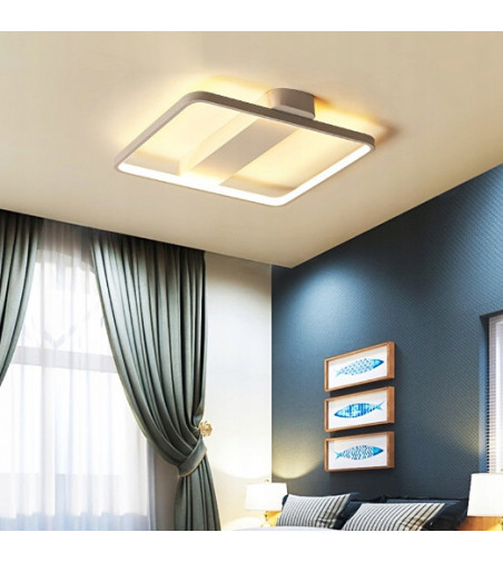 Lampa sufitowa Ursa - plafon LED kwadrat 40cm | Wobako