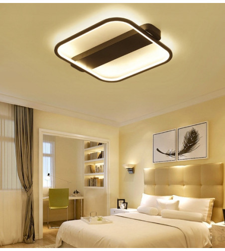 Lampa sufitowa Ursa - plafon LED kwadrat 40cm | Wobako