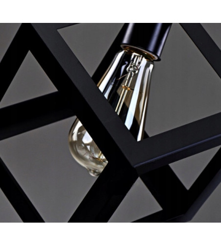 Klasyczny żyrandol 3D Cube z linii Loft - E27 - Sześcian Nordic