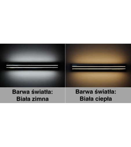 Kinkiet łazienkowy - Lampa nad lustro LED 42cm 7W - Wobako