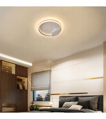 Oxygen I Biały - Delikatna i subtelna lampa LED ring 35cm