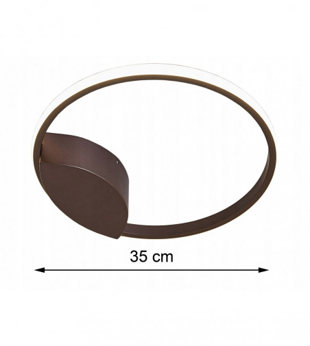 Oxygen I Biały - Delikatna i subtelna lampa LED ring 35cm