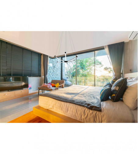 Żyrandol wiszący Spider Pająk LED 72cm |Minimalistyczny design