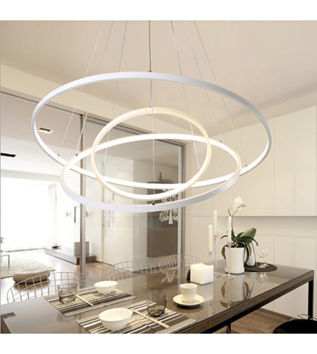 Lampa wisząca LED ring Silva IV okrągła 40+60+80cm + Pilot