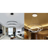 Lampa wisząca LED ring Silva IV okrągła 40+60+80cm + Pilot