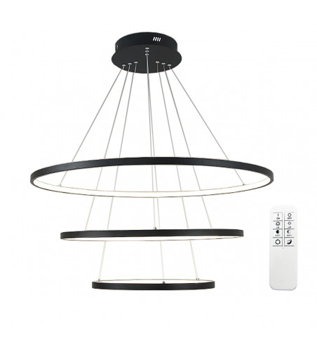 Lampa wisząca LED ring Silva IV okrągła 40+60+80cm + Pilot