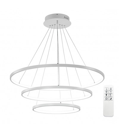 Lampa wisząca LED ring Silva IV okrągła 40+60+80cm + Pilot