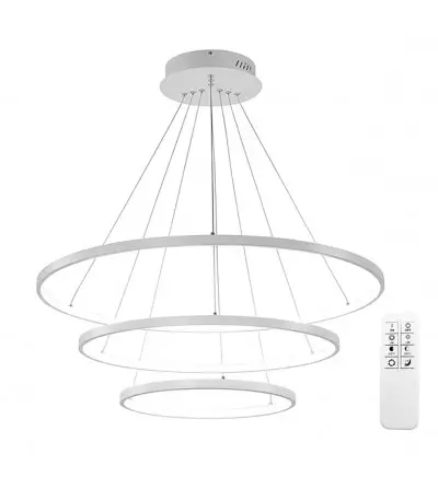 Lampa wisząca LED ring Silva IV okrągła 40+60+80cm + Pilot