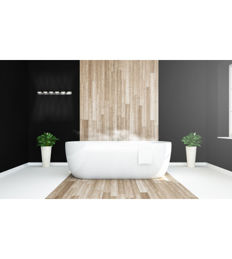 Kinkiet ścienny LED 104cm | Szklane kryształki- refleksy świetlne