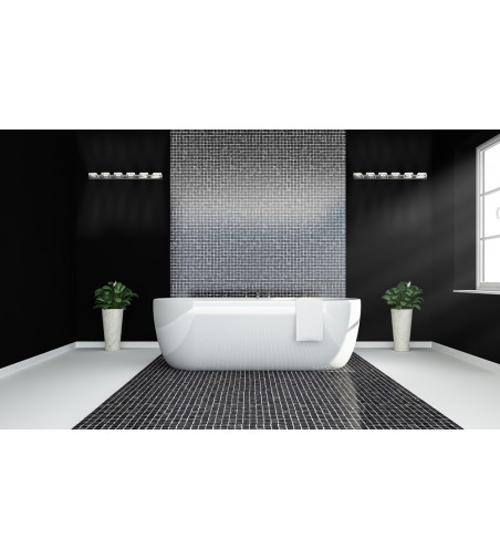 Kinkiet ścienny LED 104cm | Szklane kryształki- refleksy świetlne