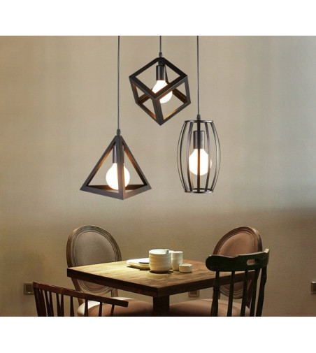 Klasyczny żyrandol 3D Vertical Ring z linii Loft - E27 - Nordic