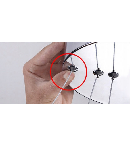 Helix VI - Piękna gięta czasza o futurystycznej lekkiej formie 52cm| LED