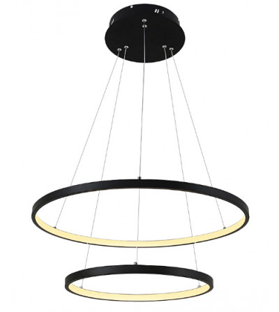 Nowoczesna lampa wisząca LED ring Silva I okrągła 20+40cm