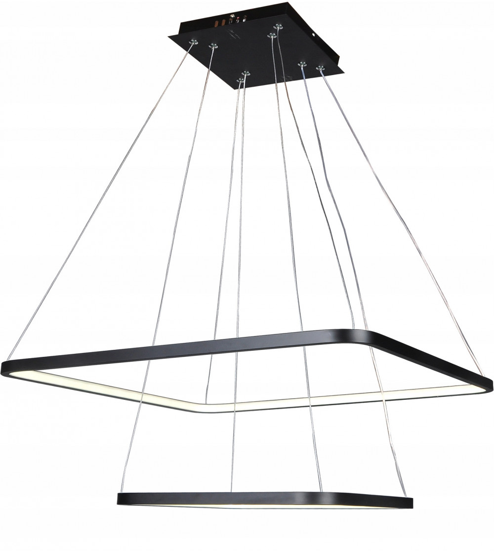 Żyrandol LED Lampa regulowana Fabio II kwadrat 30+50cm