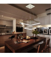 Żyrandol LED Lampa regulowana Fabio II kwadrat 30+50cm