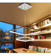 Żyrandol LED Lampa regulowana Fabio II kwadrat 30+50cm