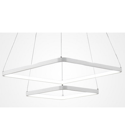 Żyrandol LED Lampa regulowana Fabio II kwadrat 30+50cm