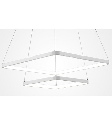 Żyrandol LED Lampa regulowana Fabio II kwadrat 30+50cm