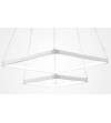 Żyrandol LED Lampa regulowana Fabio II kwadrat 30+50cm