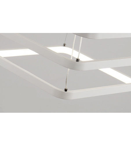 Żyrandol LED Lampa regulowana Fabio II kwadrat 30+50cm