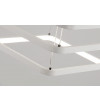 Żyrandol LED Lampa regulowana Fabio II kwadrat 30+50cm