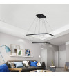 Żyrandol LED Lampa regulowana Fabio II kwadrat 30+50cm