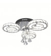 Lampa syfitowa glamour LED Otylia ⌀50cm | Kryształowy żyrandol 30W