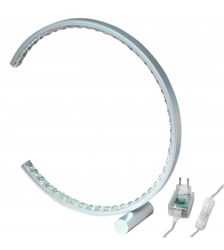 OLIVIA ring glamour - Okrągła delikatna lampka nocna do Twojej sypialni