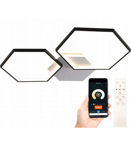 Barcelona Adjustable shell Plafon sufitowy LED Smart Home Helsinki 60W - Panel oświetleniowy
