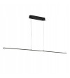 Monako czarna minimalistyczna długa lampa wisząca nad stół 120cm 20W  | LED