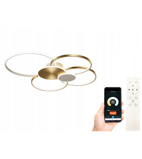 Piękny plafon LED Tokio VI - nowoczesna lampa Smart Home Tuya App