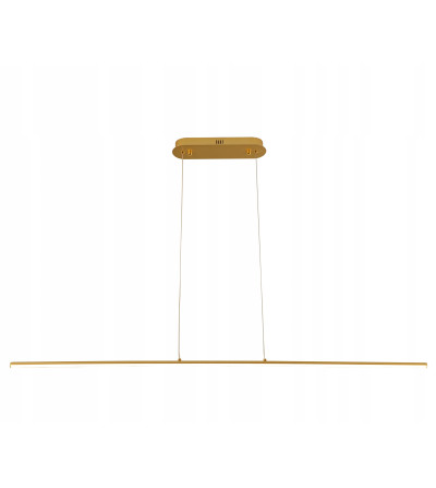 Monako czarna minimalistyczna długa lampa wisząca nad stół 120cm 20W  | LED